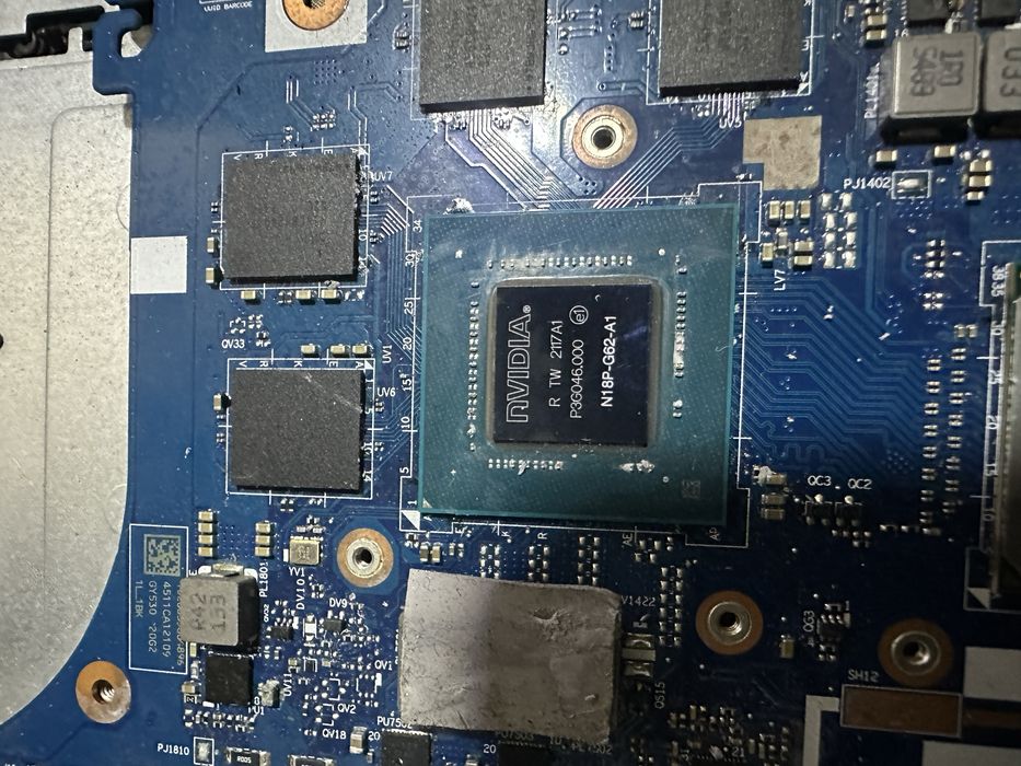 Материнська плата з intel i5 10300h, nvidia 1650 ti