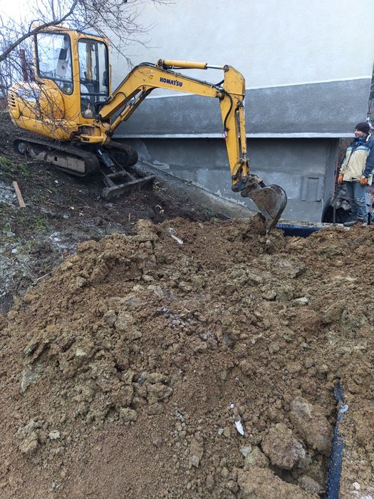 Послуги міні екскаватора.Гідромолот.