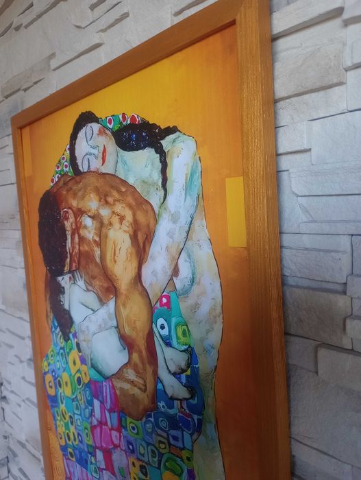 Obraz na płótnie - Rodzinny uścisk, 50x70cm