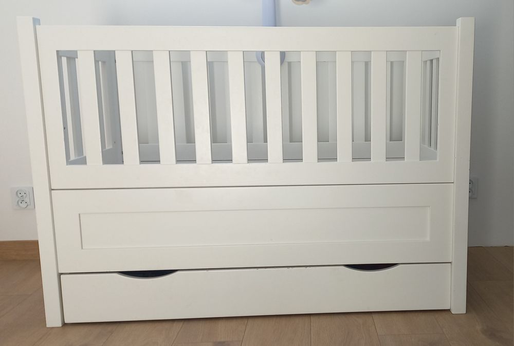 Łóżeczko dziecięce Nizio 60x120 białe drewno