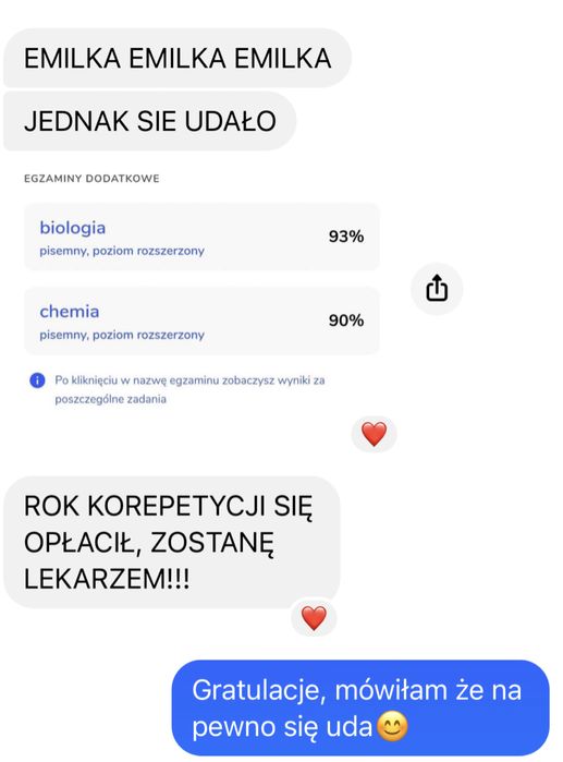 Korepetycje biologia i chemia