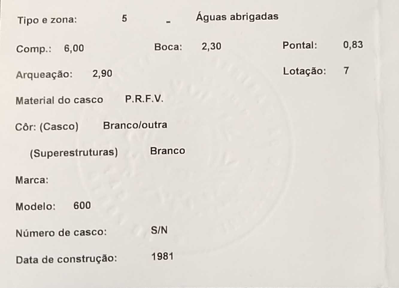 Barco RIAMAR II (para restauro)