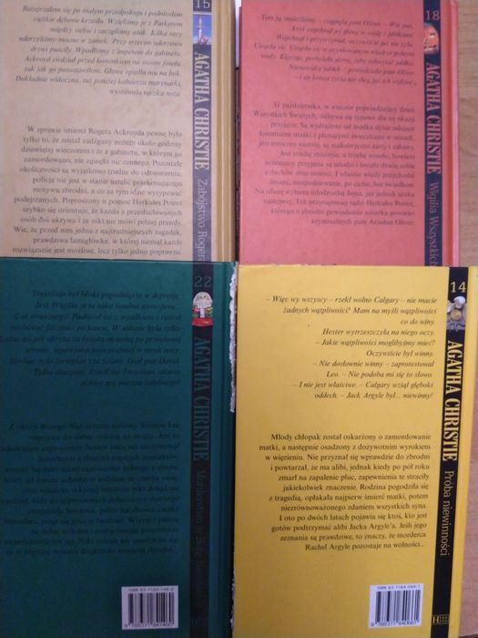 Zestaw książek Agathy Agatha Christie Próba niewinności Morderstwo