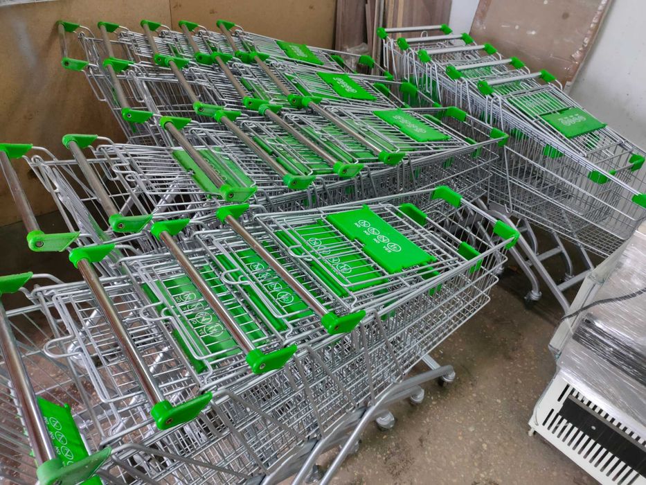 Торговые тележки покупательские для супермаркета б/у