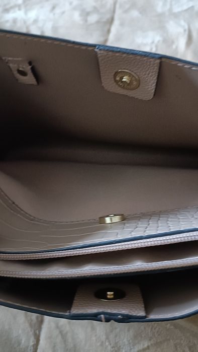 Mala Elegante Bege -Como Nova