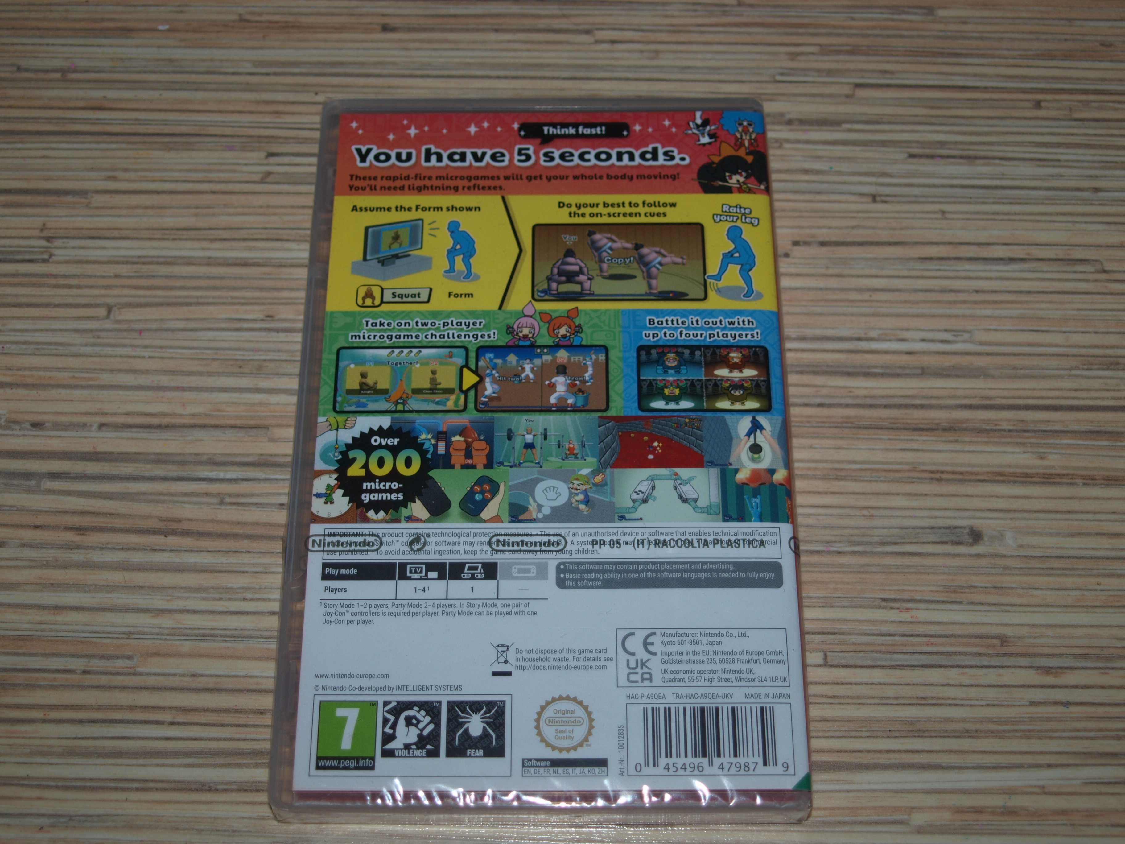 Gra imprezowa dla dzieci WarioWare Move It! switch nowa we folii!!