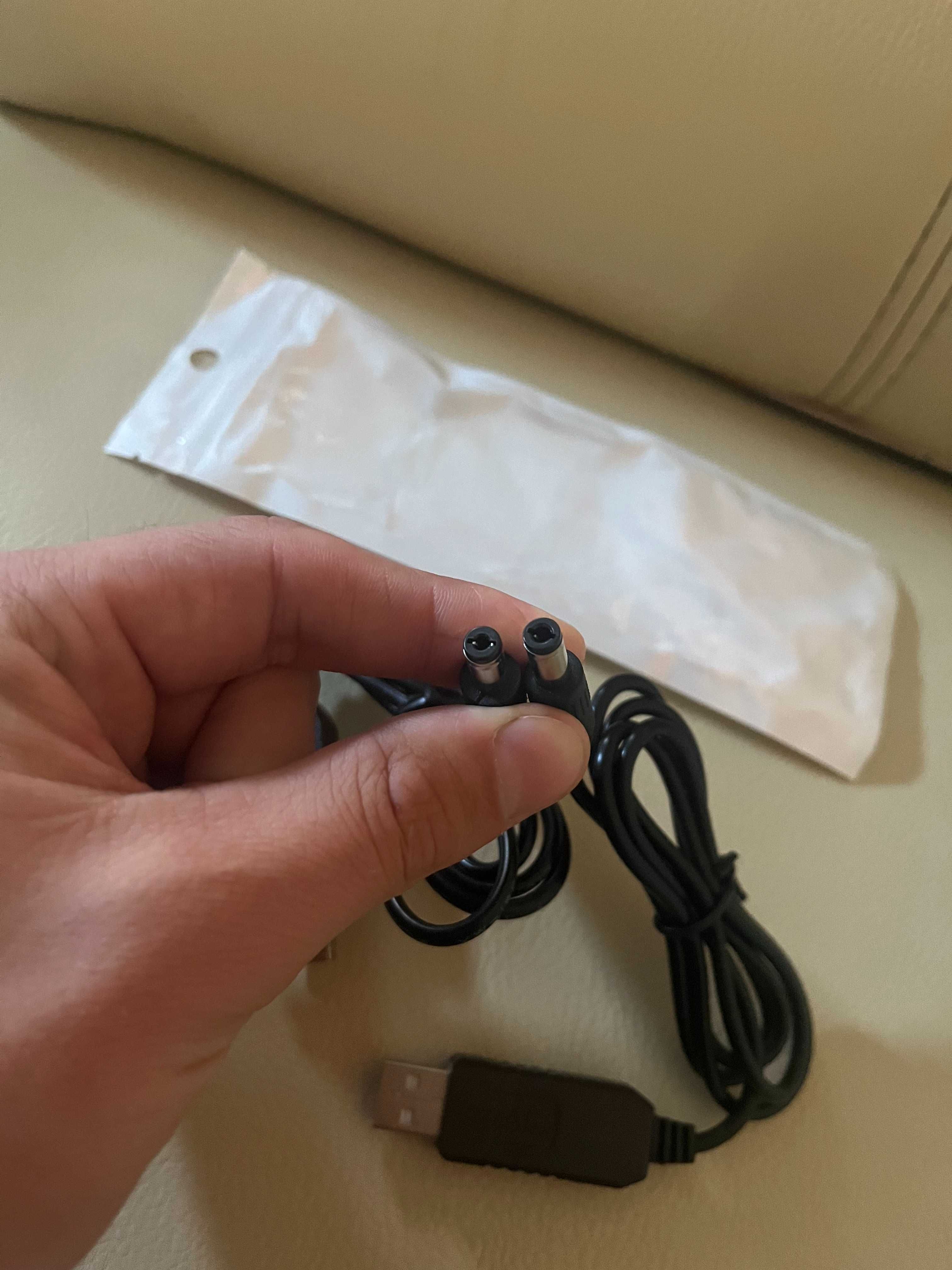 Якісний кабель для живлення роутера від USB на 9-12 Вольт