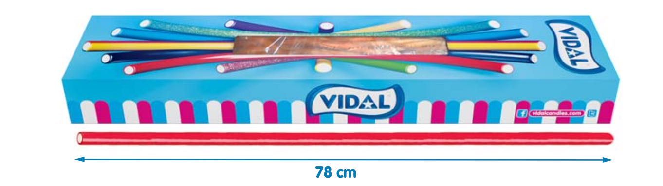 MEGA żelki VIDAL XXL kable GIGANTY ŻELKA 6kg jabłko 2zł/szt