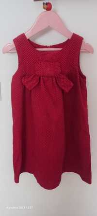 Sukienka welurowa czerwona  sesja 104