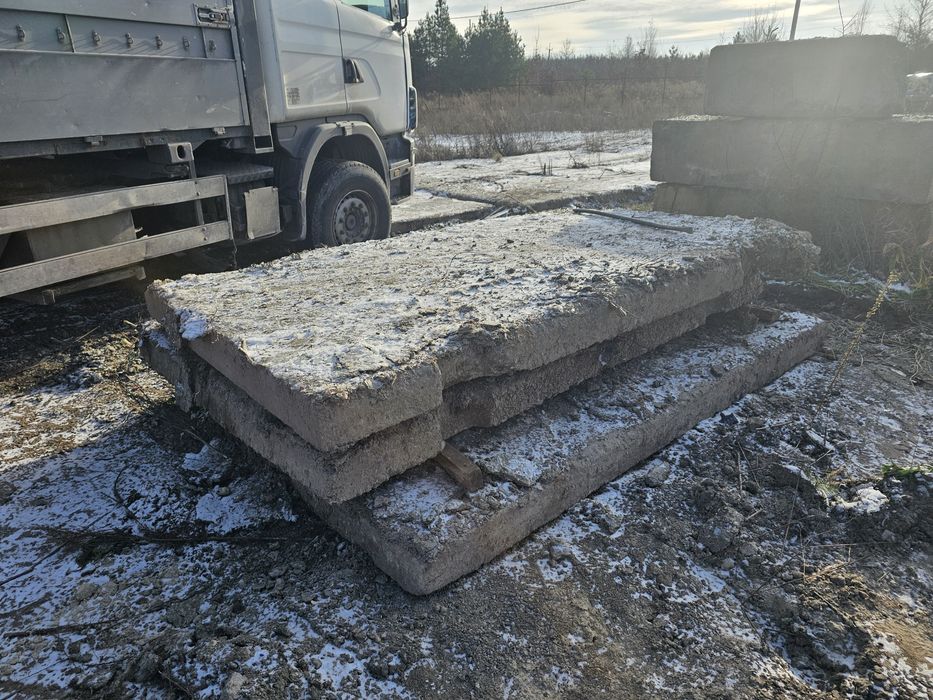 Плиты Дорожные б/у 3*2 3*1.20