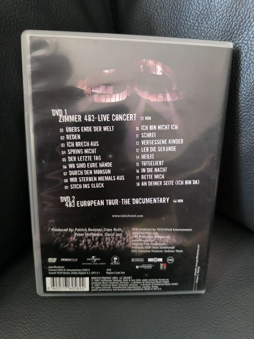 Tokio Hotel Zimmer 483 live in Europe wydanie polskie DVD