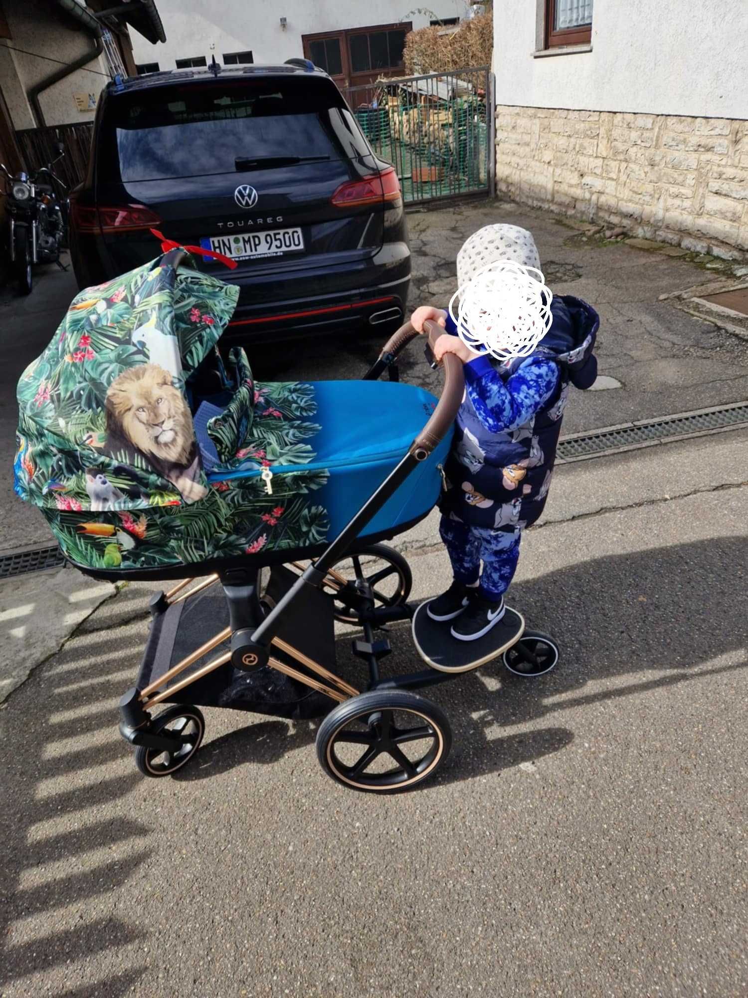 Wozek cybex by dj khaled + nosidełko cloud Z z bazą isofix