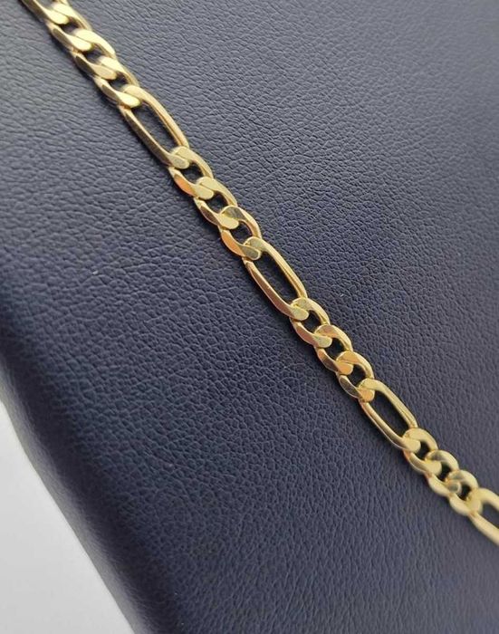 Piękny Złoty Łańcuszek Figaro 10,09g 585p 50cm 4mm