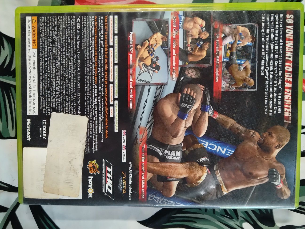 Gra UFC undispited Xbox