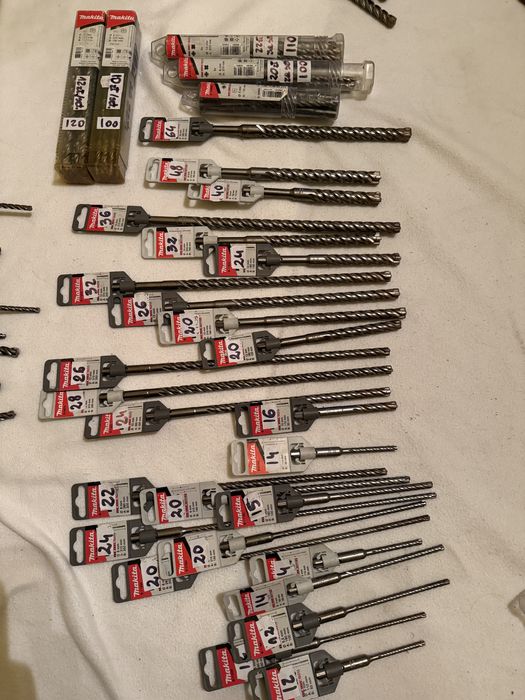 Okazja! Nowe wiertła SDS-Plus MAKITA–wiele rozmiarów, zestawy i sztuki