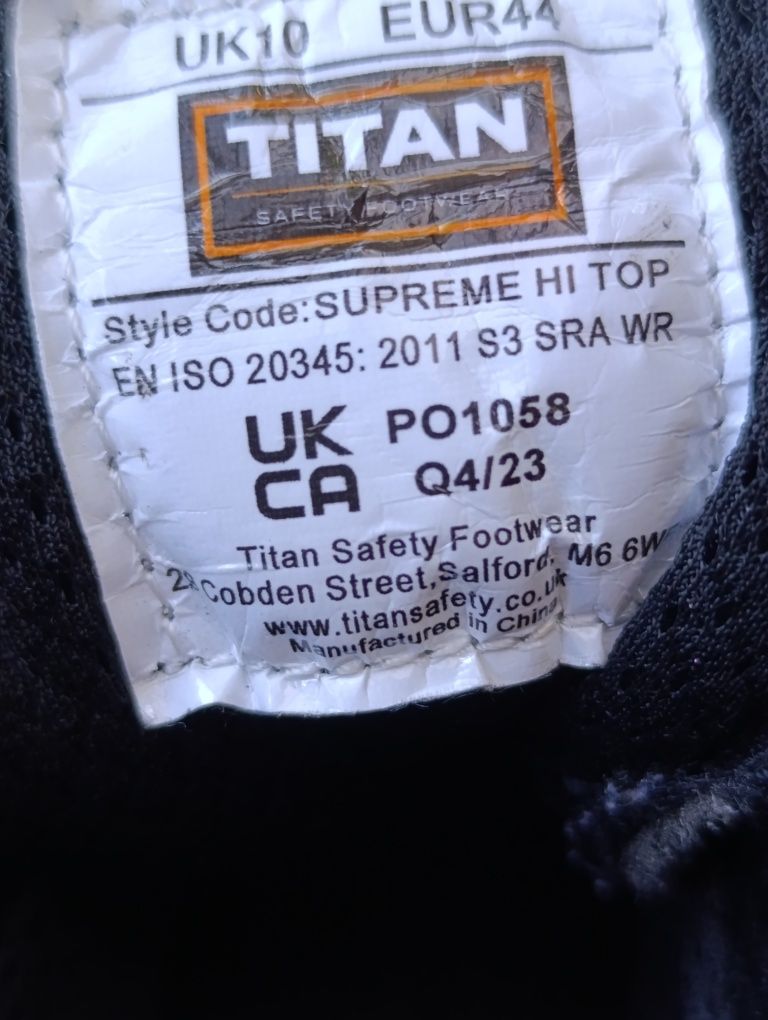 Titan 45p. Чоловічі робочі черевики waterproof.