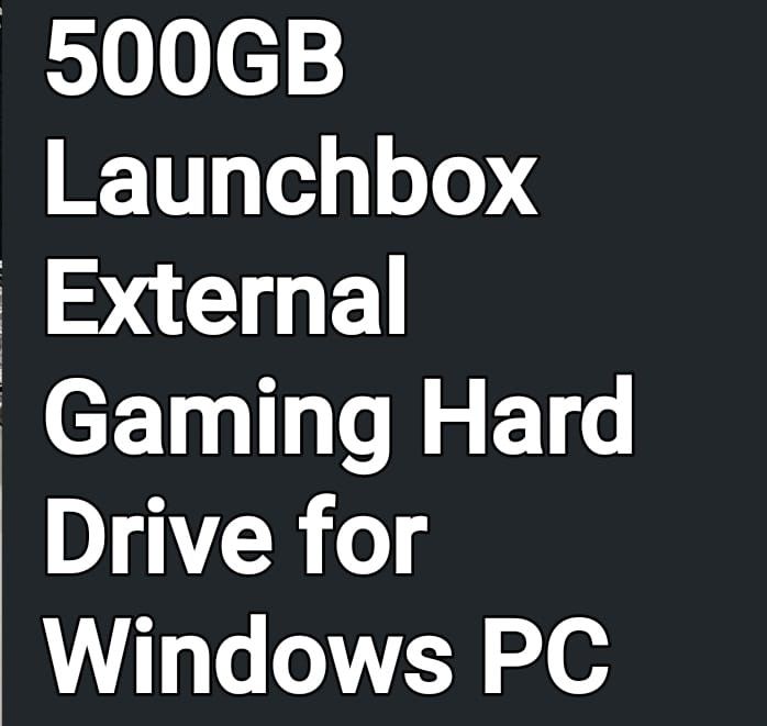 Launchbox external gaming harddrive