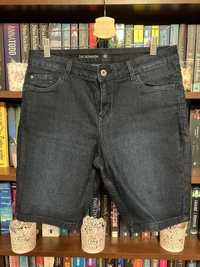 Granatowe jeansowe bermudy C&A 40