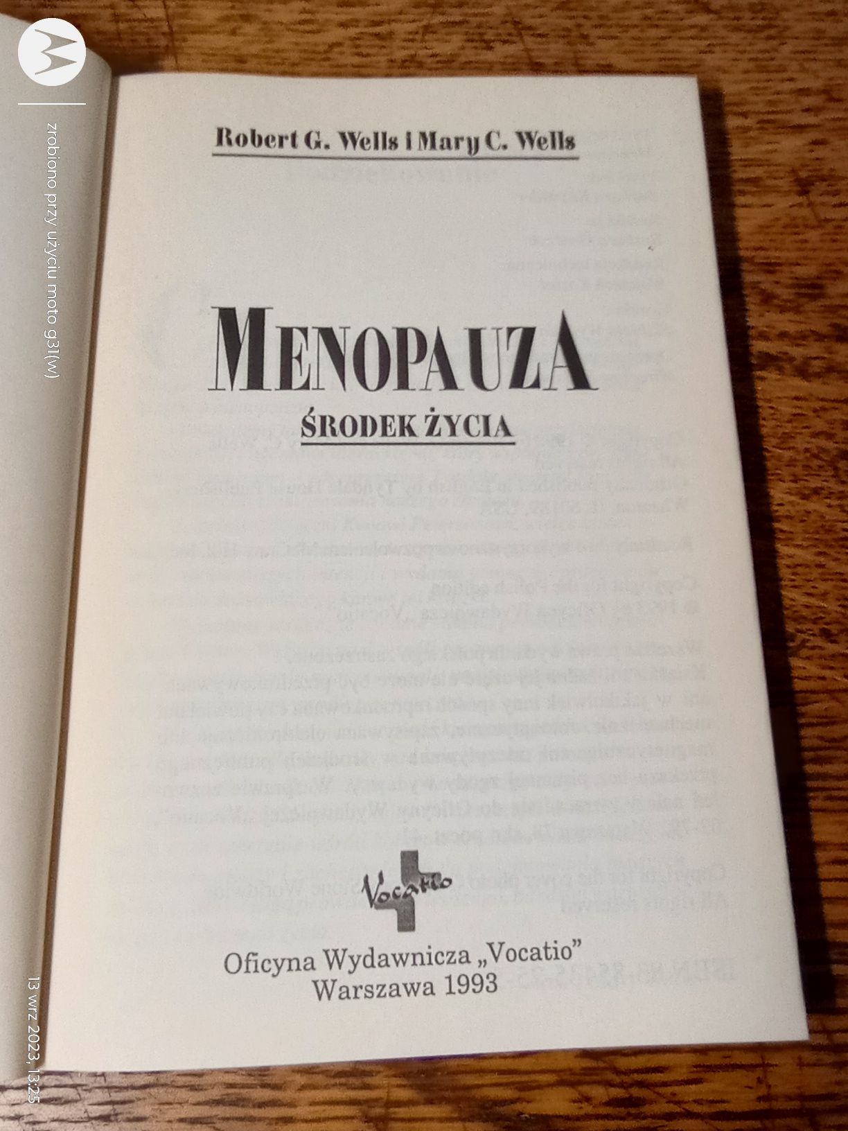 Menopauza. Środek życia. Robert i Mary G. Wells