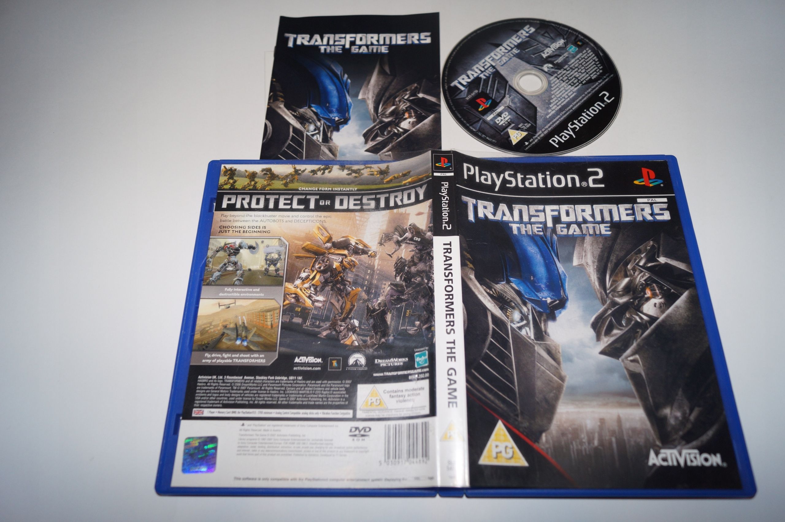 Gra Transformers The Game Sony Playstation 2 (Ps2)