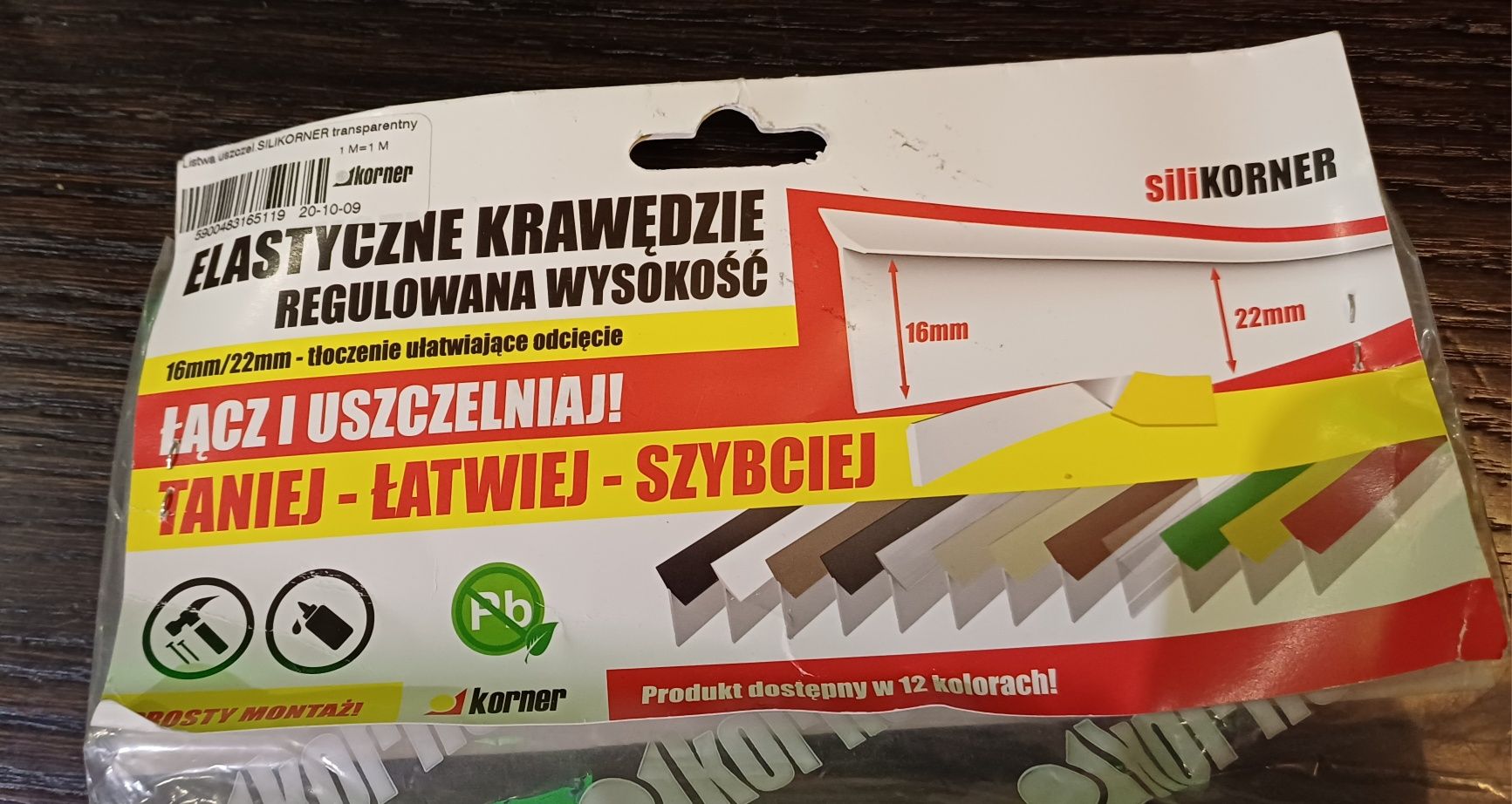 Uniwersalna uszczelka elastyczna silikorner wodoodporna