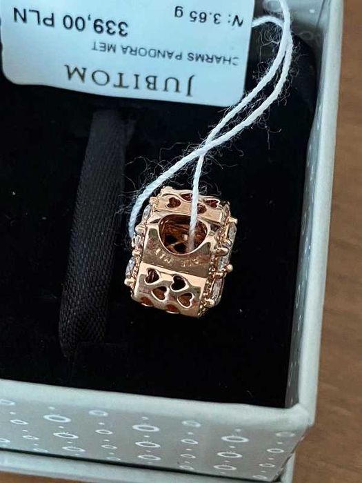 PANDORA Charms Lśniąca śnieżynka pave NOWA ALE S925 zawieszka kulka