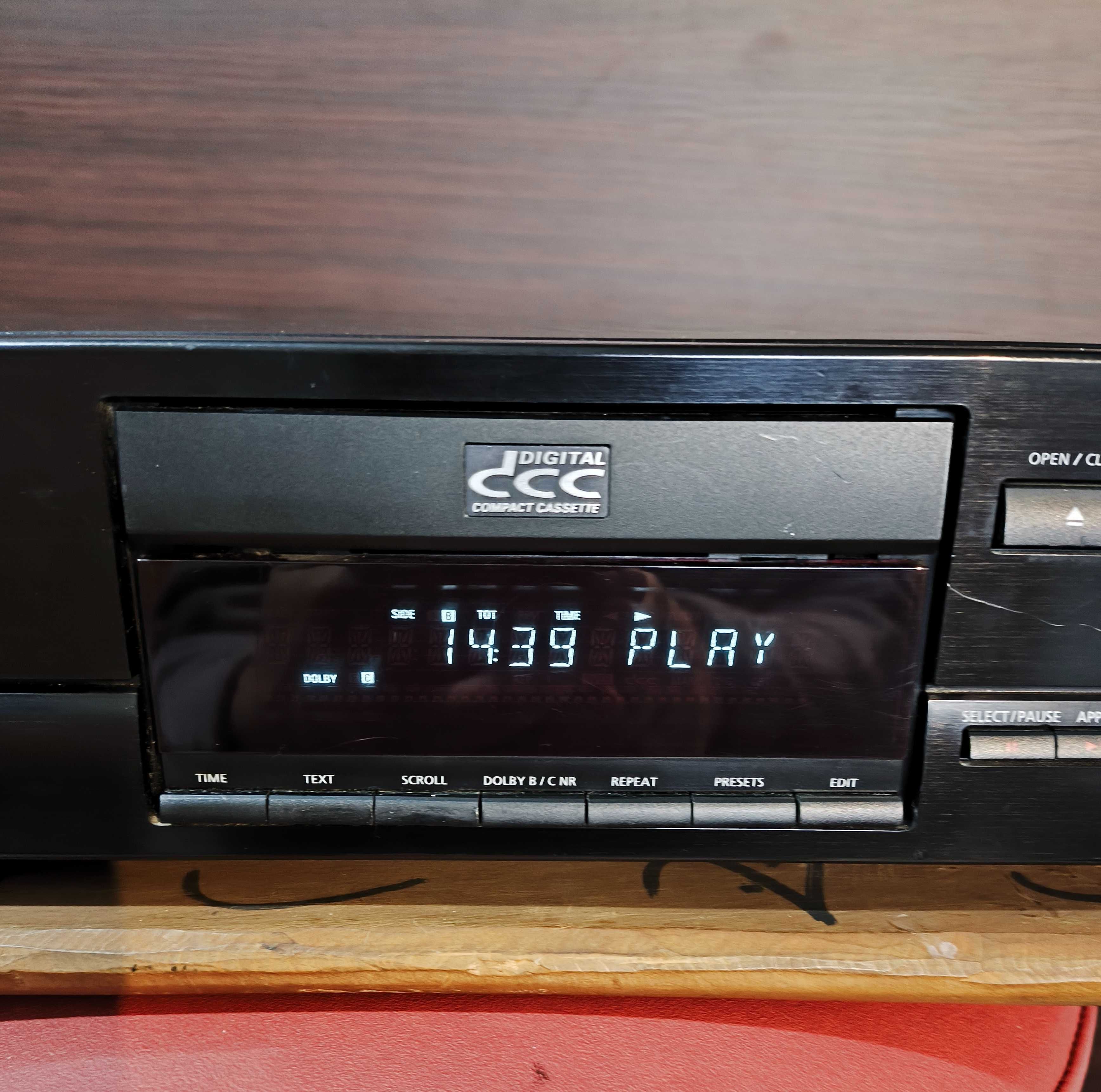 Philips dcc 730 magnetofon cyfrowy + kasety