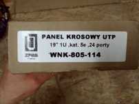 Paczpanel ZPAS PANEL KROSOWY 3szt. UTP 19 WNK805114

19" 1U,kat. 5e,24