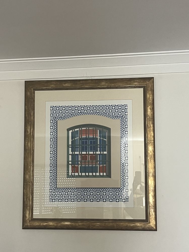 Serigrafia numerada de Maluda - série “ Jsnelas de Lisboa”