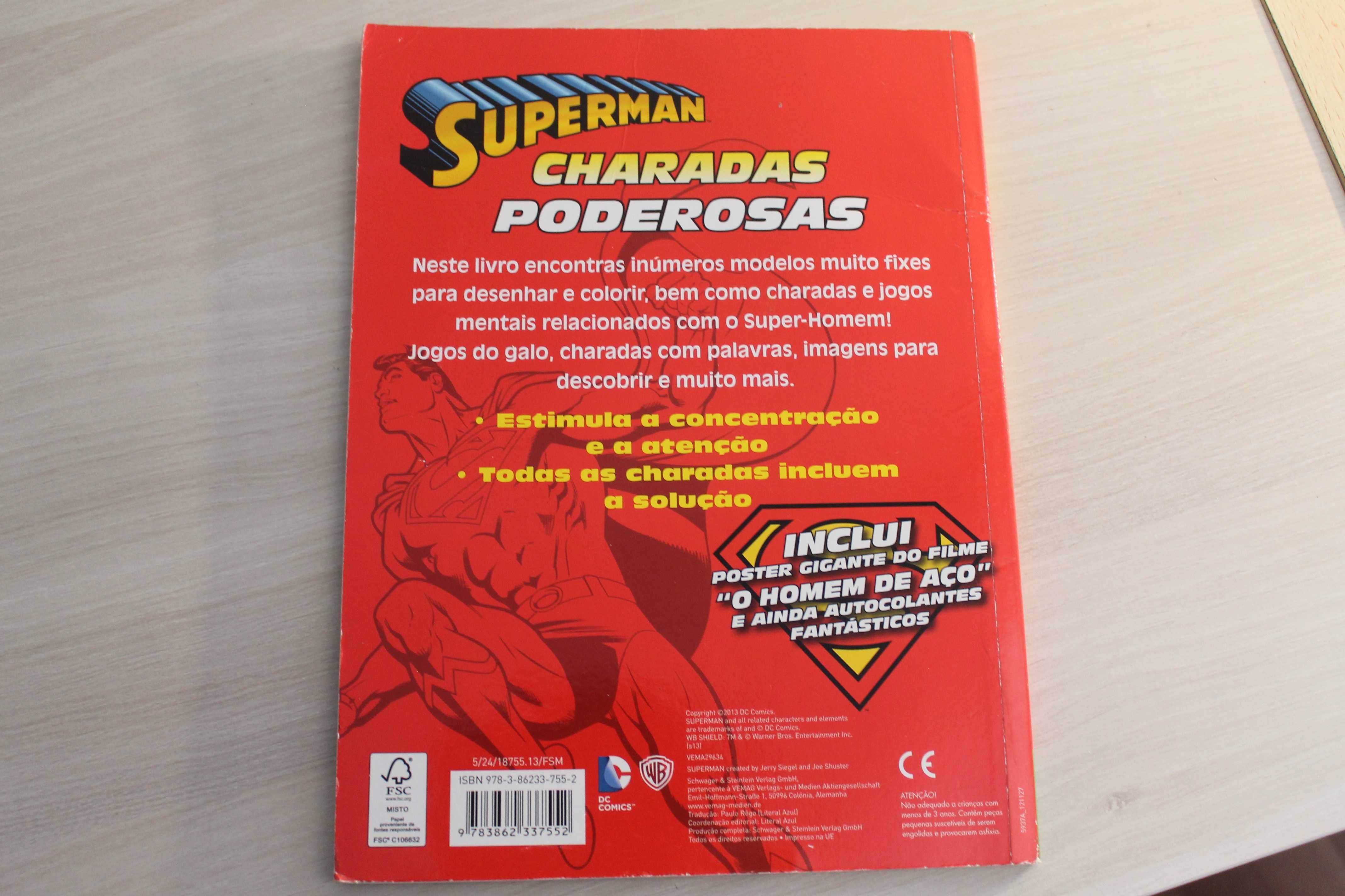 Livro de charadas com jogos e desafios