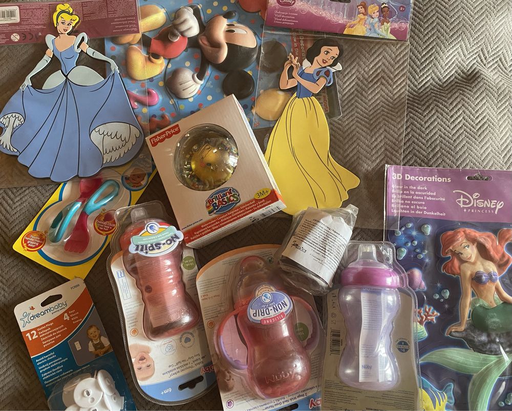 Zestaw zabawek nowe outlet Fisher Price Disney, nuby