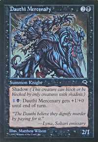 Magic the Gathering  - Dauthi Mercenary  - Tempest Edition