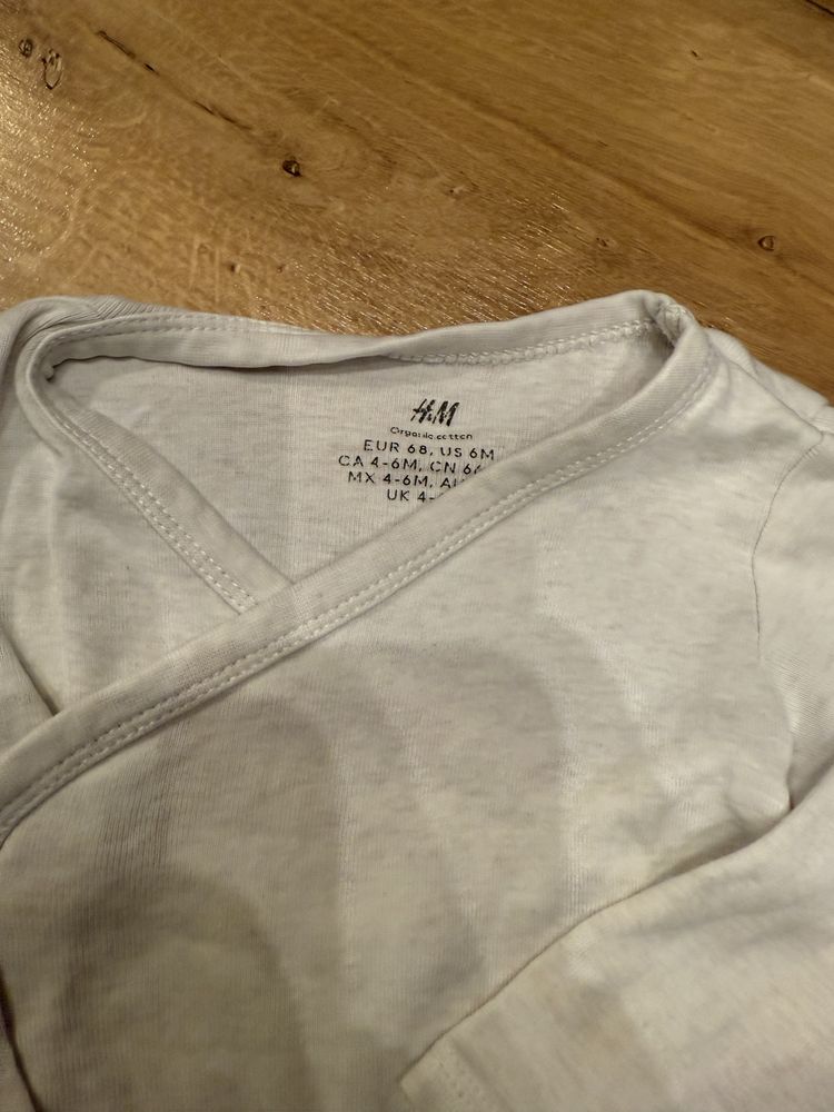 Zestawy niemowlęce H&M legginsy+body r.68