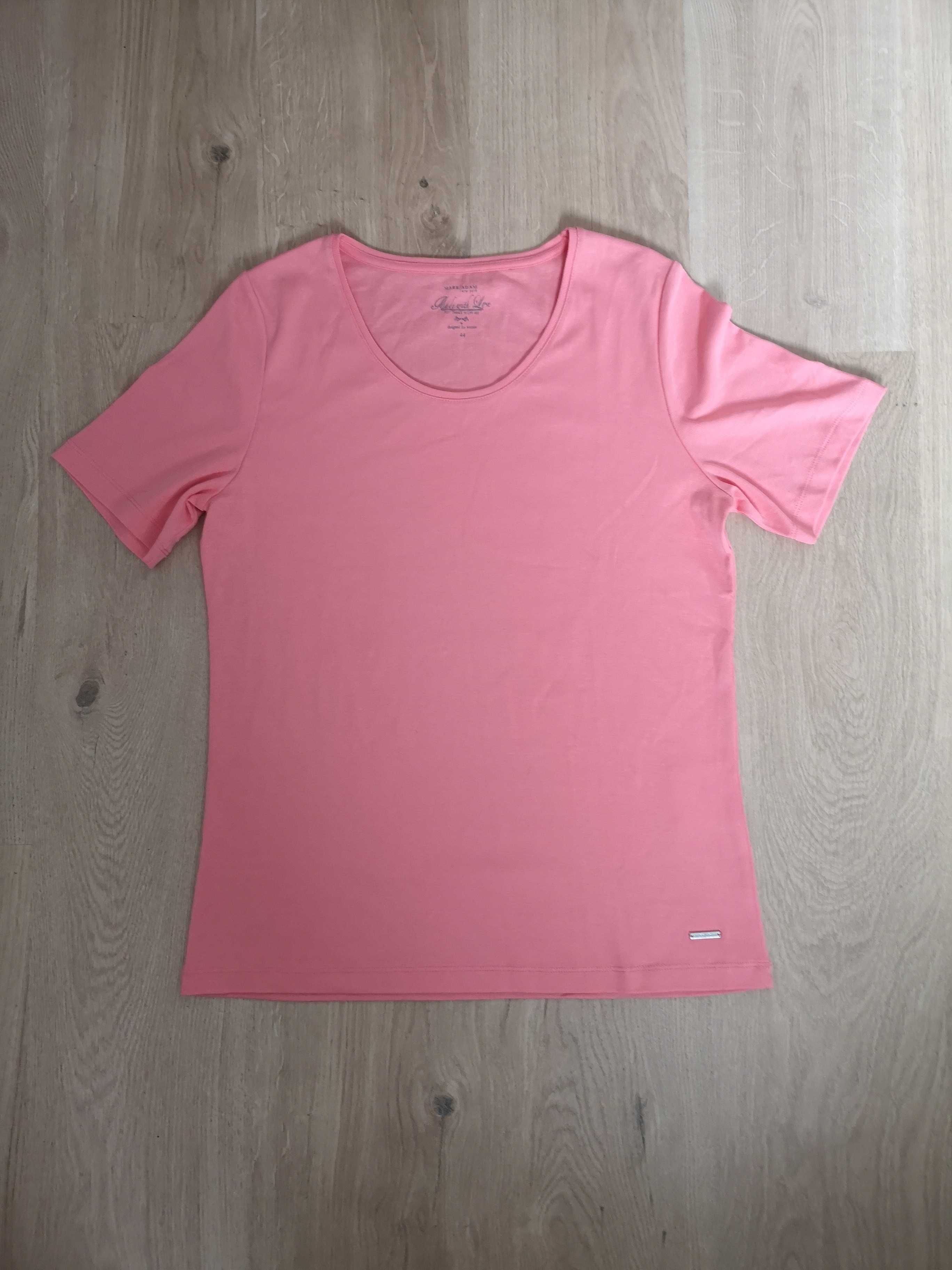 Mark Adam New York różowy łososiowy t-shirt r. 44