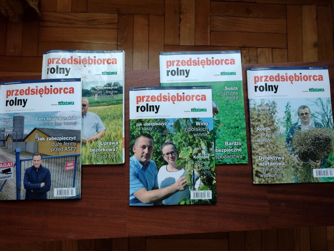 Przedsiębiorca rolny, 5 numerów z 2018, 1 z 2019, Uprawa.. z 2022