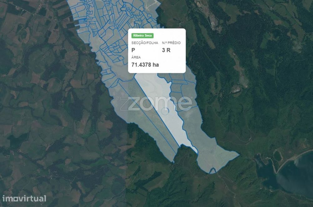 Terreno misto com área total de 712.500m2, na Ribeira Grande