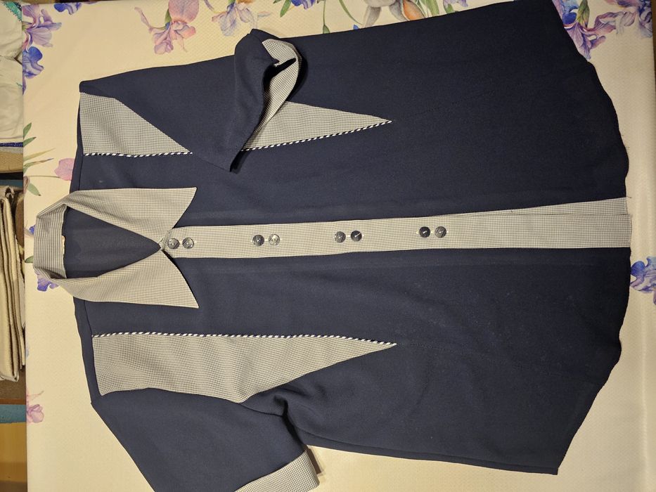 bkuzka damska elegancka granatową rozmiar XXL