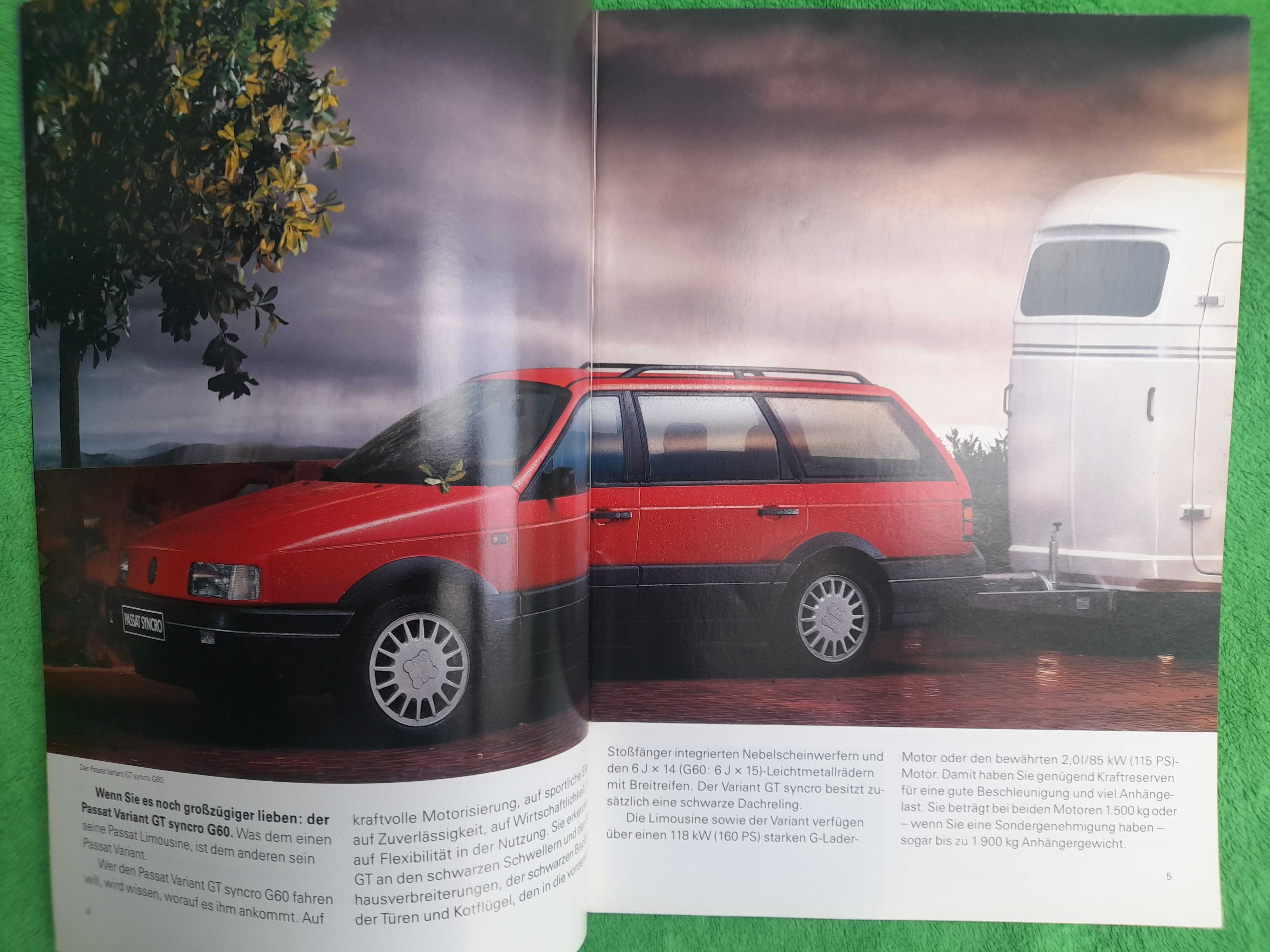 VOLKSWAGEN Passat Syncro B3 język niemiecki rok 1991