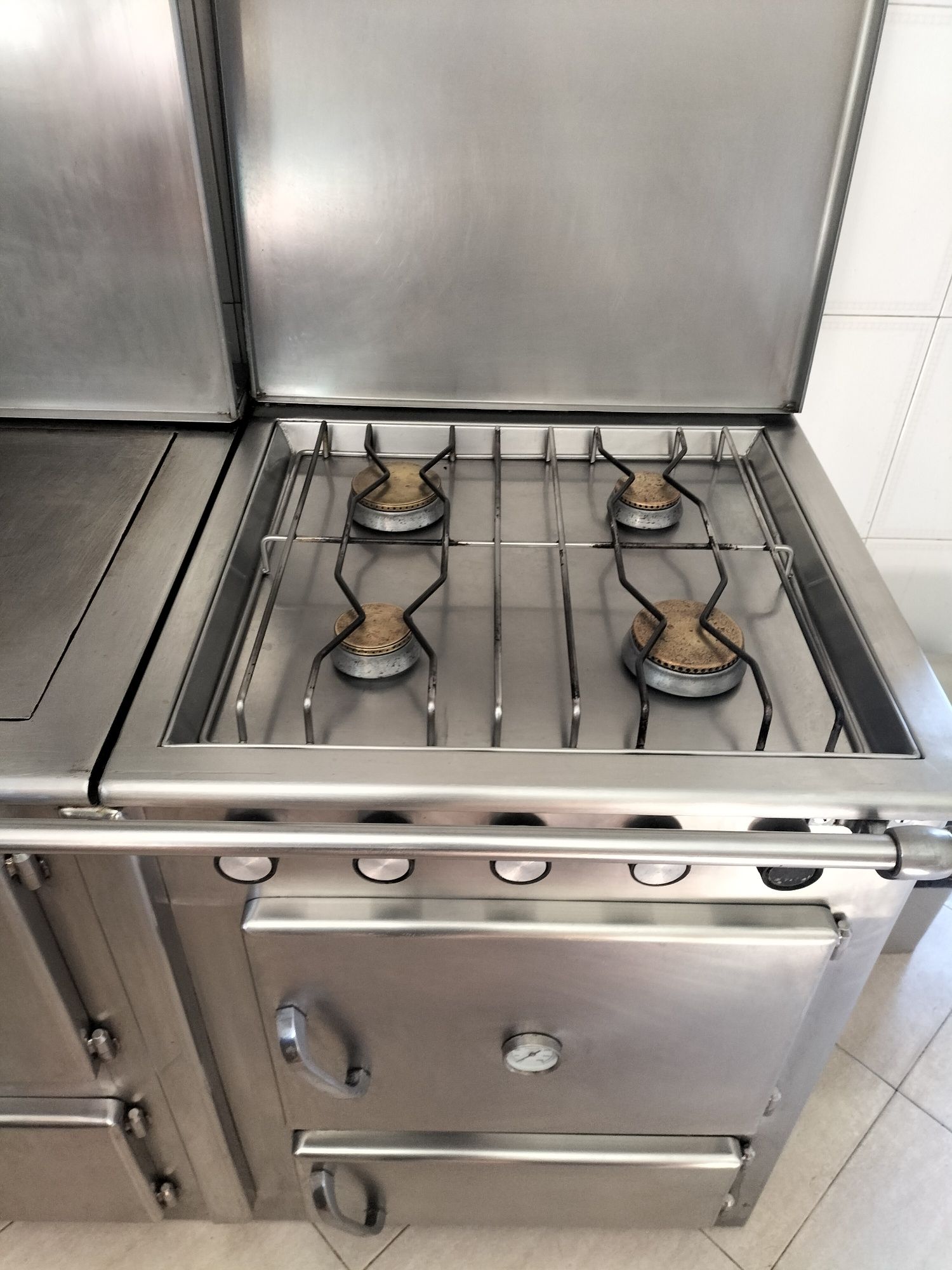 Fogão misto a lenha +gás