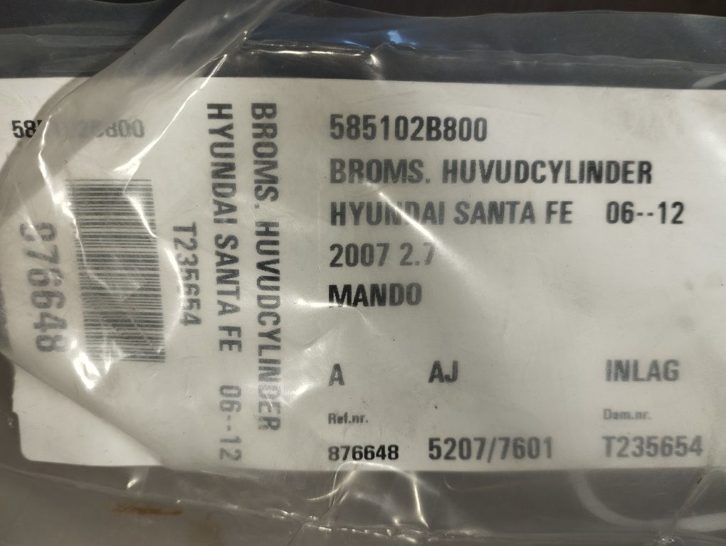 Pompa hamulcowa Hyundai Santa Fe]1