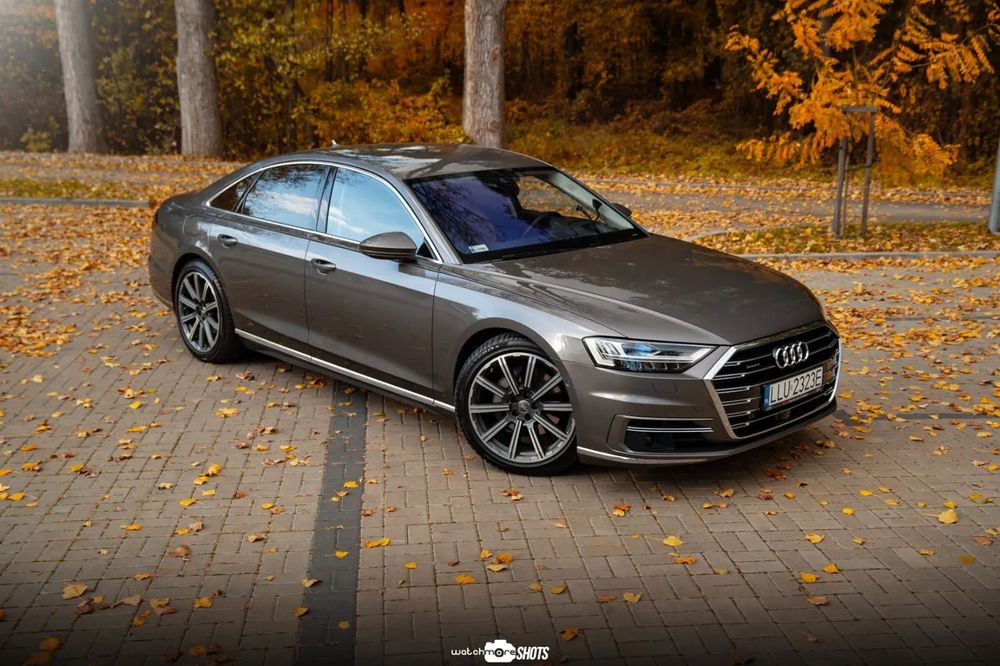 Audi A8 A8_D5_3.0Tdi_286km_MHEV_2019r_Piękny kolor_Lasery_Skrętna Oś_Oled