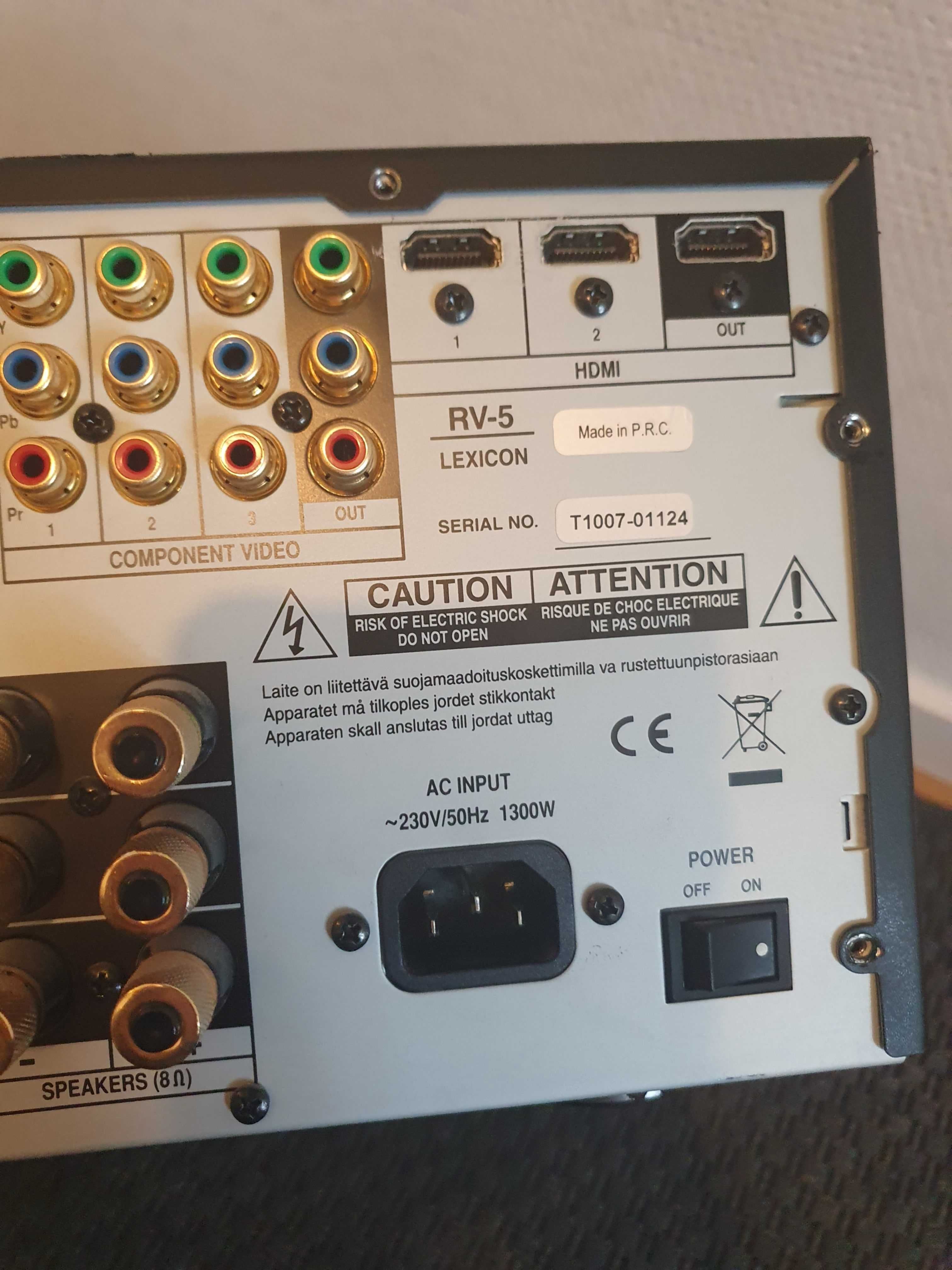 Niesprawny Procesor/Wzmacniacz LEXICON RV5 zobacz zdjecia