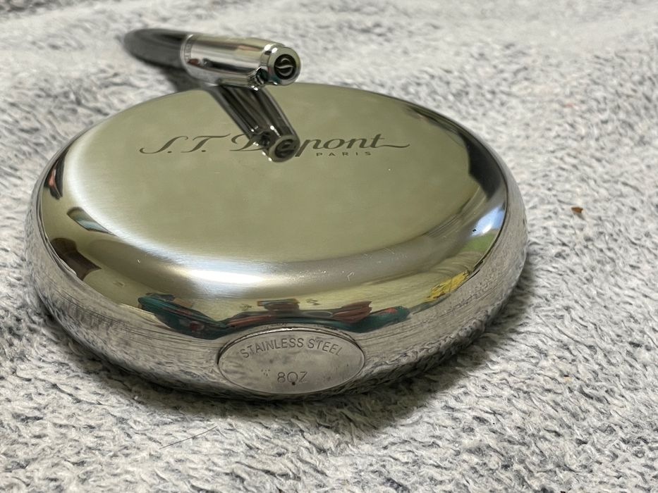 Фляга нержавейка 240 мл- шариковая ручка. Новая