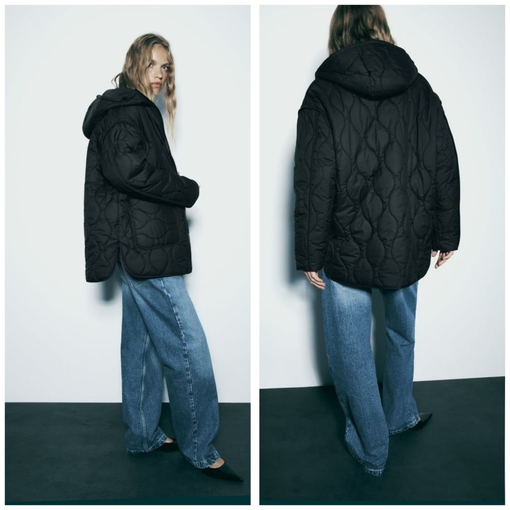 Стьобана куртка демісезон Zara XS-S(44), S-М(46),