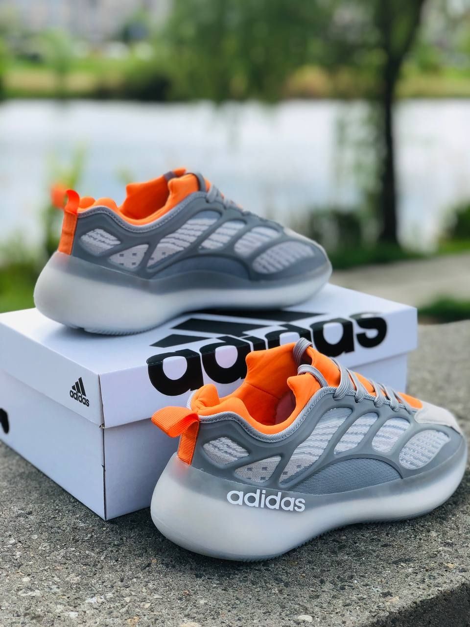 Мужские кроссовки Adidas Серые летние кросовки Адидас Кросівки Адідас