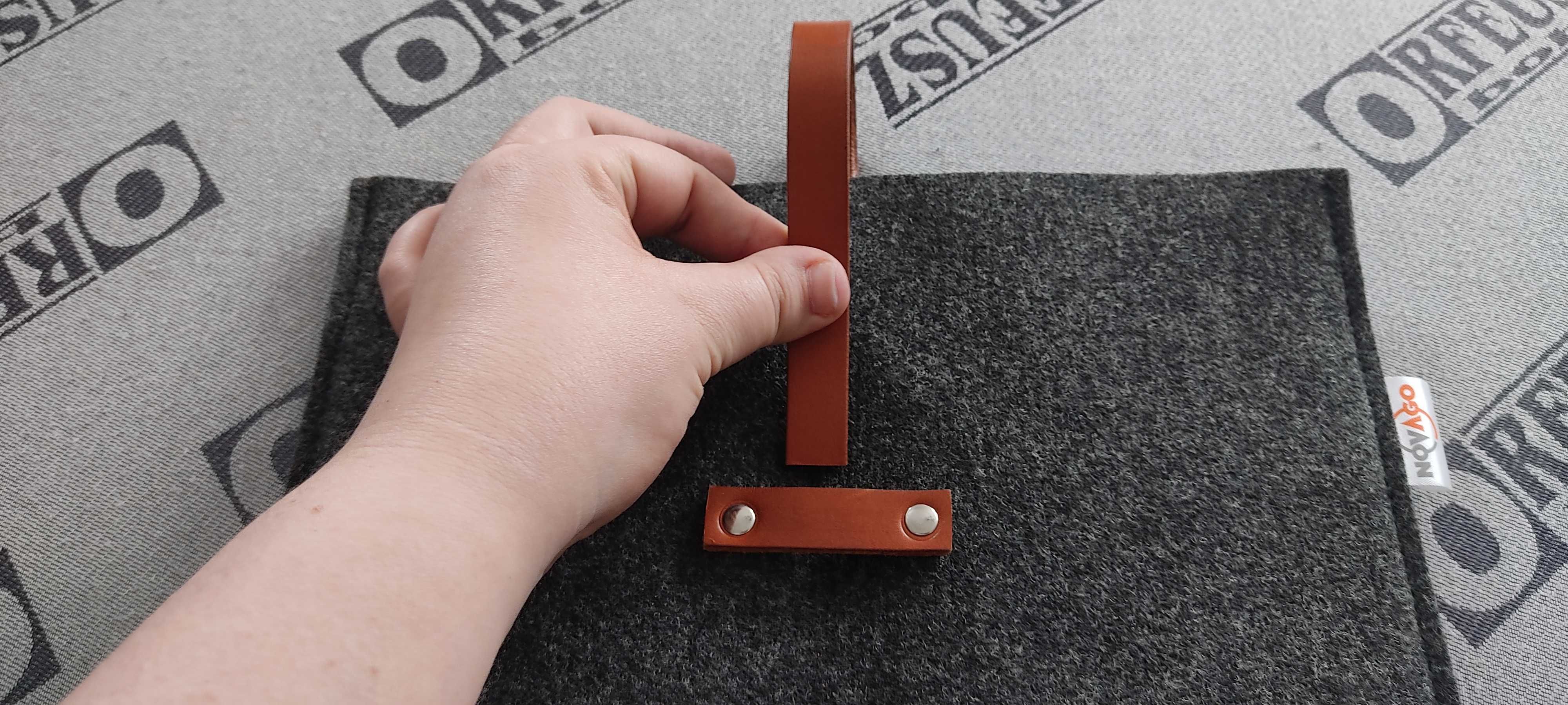Nowe etui filcowe brąz szary pokrowiec tablet