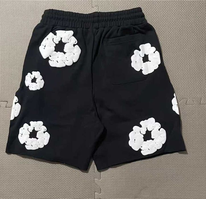 Denim Tears The Cotton Wreath Black Shorts (Szorty)
