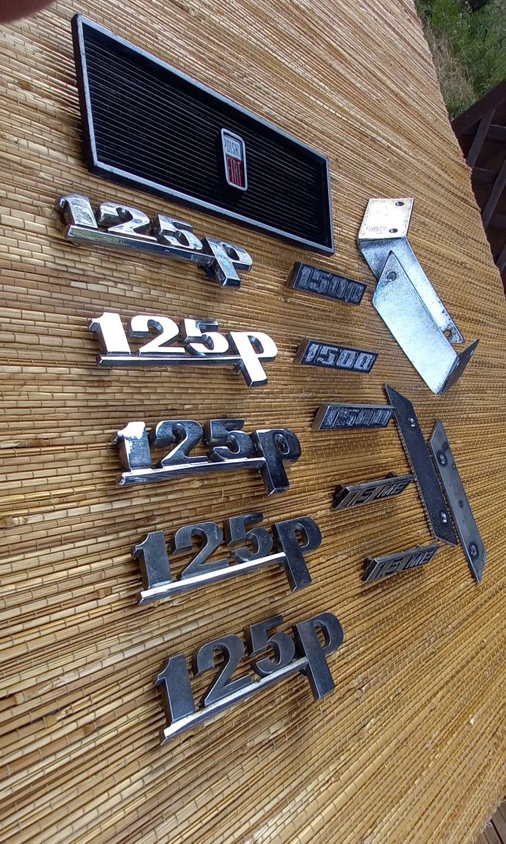 Fiat 125p kombi combi listwy polonez fso polski 1.5 MG 1500 Emblemat