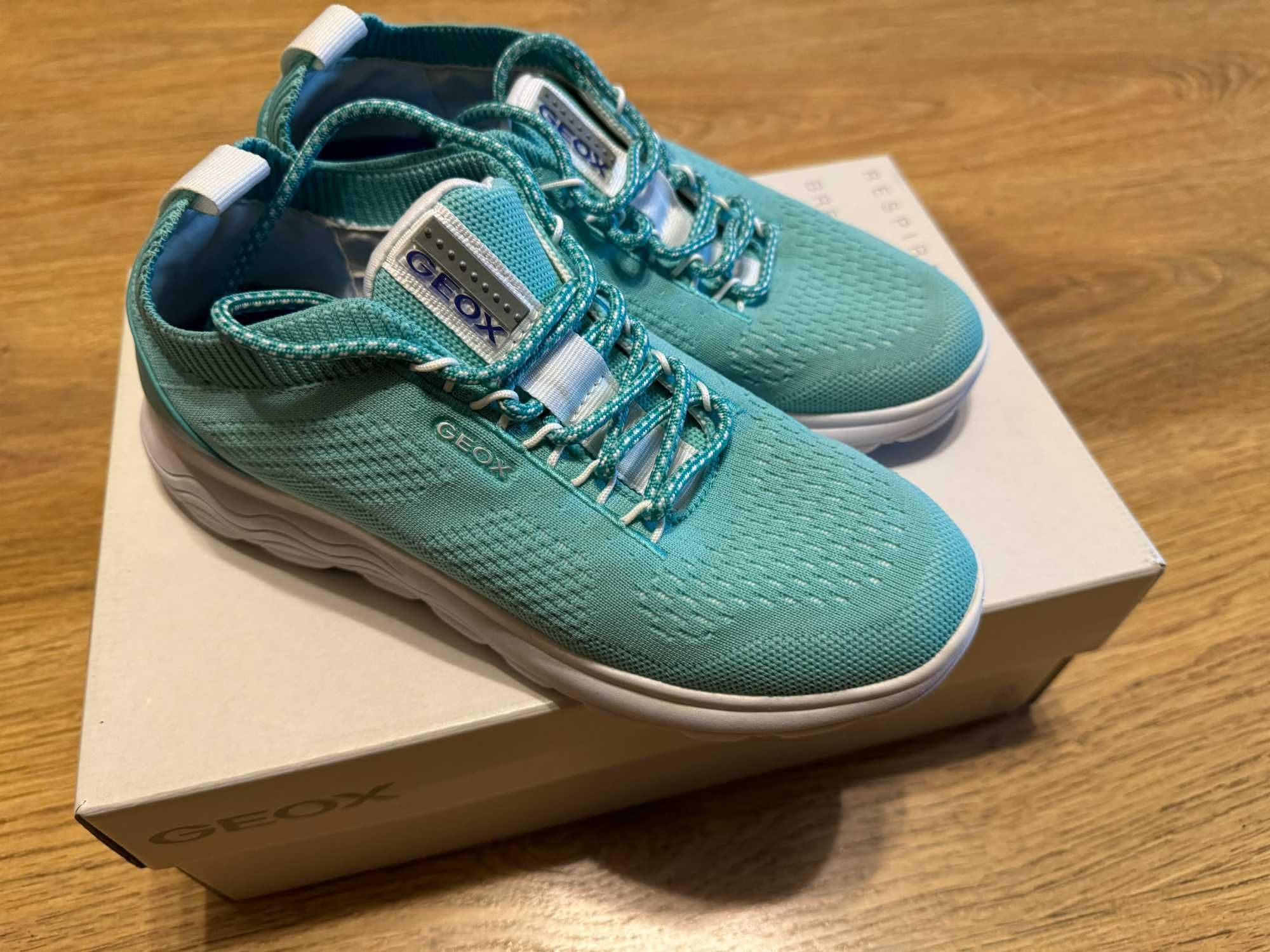 Кроссовки женские дышащие GEOX D Spherica A Turquoise 37 размер