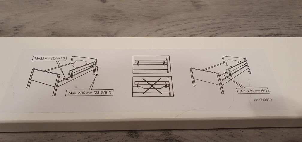 Barierka do łóżka dziecięcego IKEA KRITTER 70x160